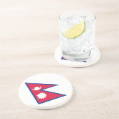 Drapeau du Dessous de verre népalais (Côté)