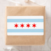 Drapeau du Étiquette de Chicago (En situation)