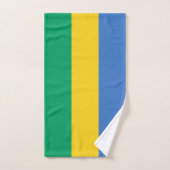 Drapeau du Gabon (Serviette à main)