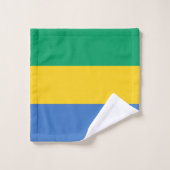 Drapeau du Gabon (Gant de toilette)
