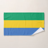 Drapeau du Gabon (Serviette à main)