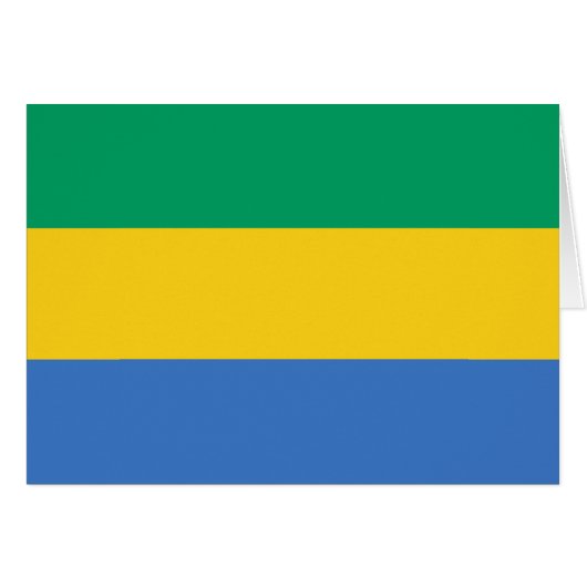 Drapeau du Gabon (Devant horizontal)