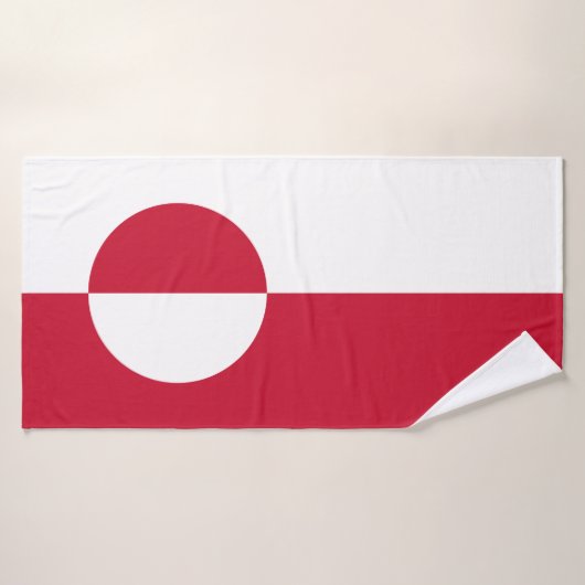 Drapeau du Groenland (Serviette de bain)