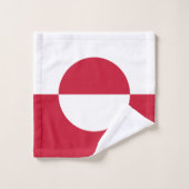 Drapeau du Groenland (Gant de toilette)