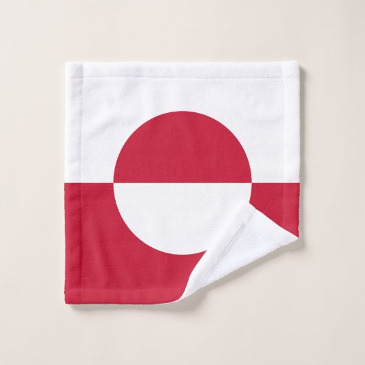 Drapeau du Groenland (Gant de toilette)