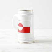 Drapeau du Groenland ~ Plan Mug (Devant gauche)