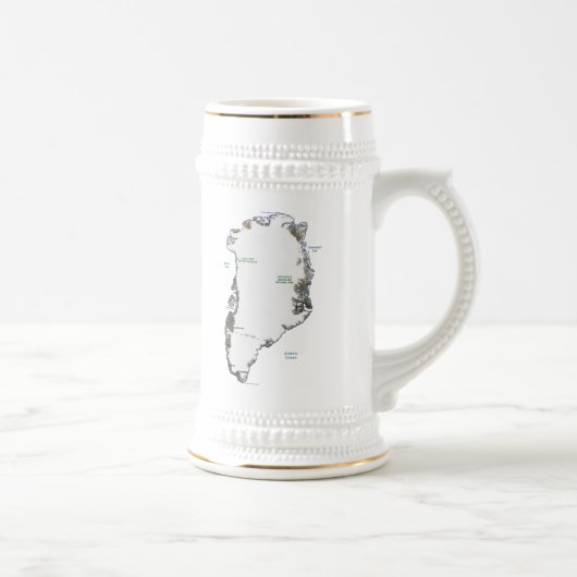 Drapeau du Groenland ~ Plan Mug (Droite)