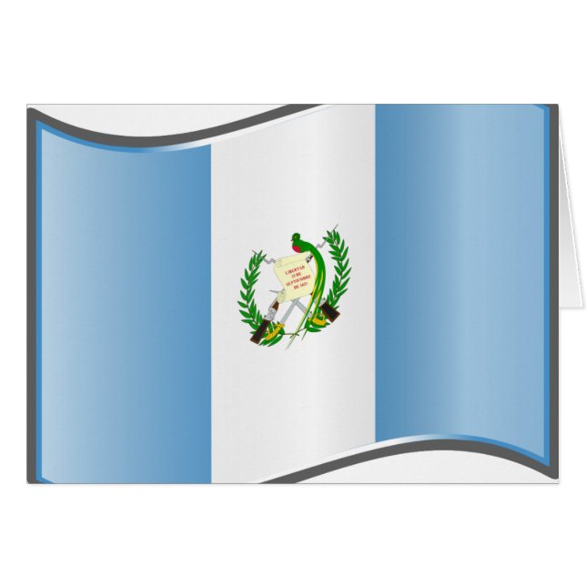 Drapeau du Guatemala (Devant horizontal)
