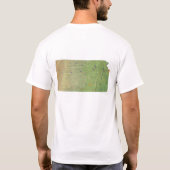 Drapeau du Kansan + T-shirt Carte (Dos)