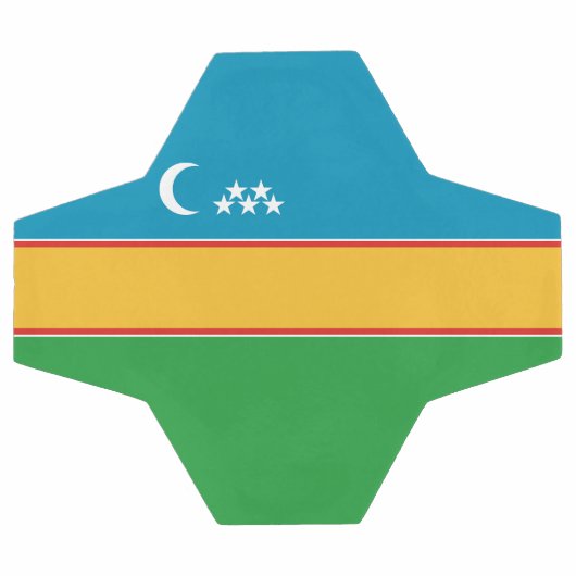Drapeau du Karakalpakstan (Plat)