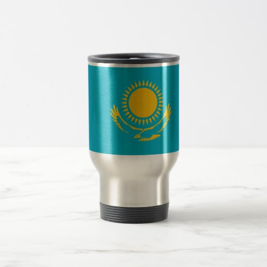 Drapeau du Kazakhstan Voyage / Mug de navette (Centre)