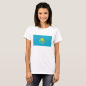 Drapeau du Kazakhstan x Carte T-shirt (Devant entier)