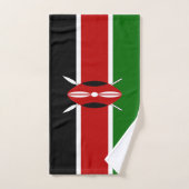 Drapeau du Kenya (Serviette à main)