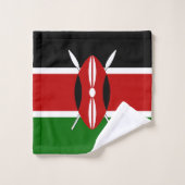 Drapeau du Kenya (Gant de toilette)