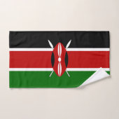 Drapeau du Kenya (Serviette à main)