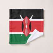 Drapeau du Kenya (Gant de toilette)