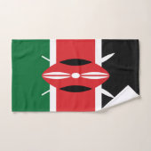 Drapeau du Kenya (Serviette à main)