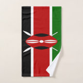 Drapeau du Kenya (Serviette à main)
