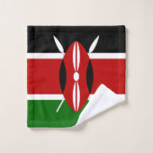 Drapeau du Kenya (Gant de toilette)