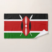 Drapeau du Kenya (Serviette à main)