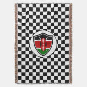 Drapeau du Kenya jetez une couverture (devant Vertical)
