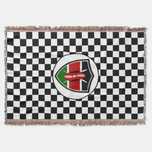 Drapeau du Kenya jetez une couverture