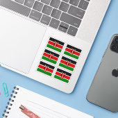 Drapeau du Kenya - une collection Sticker (Ordinateur portable avec iPhone)
