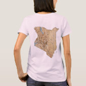 Drapeau du Kenya x Carte T-shirt (Dos)
