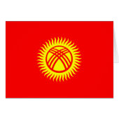 Drapeau du Kirghizistan (Devant horizontal)