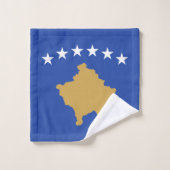 Drapeau du Kosovo (Gant de toilette)
