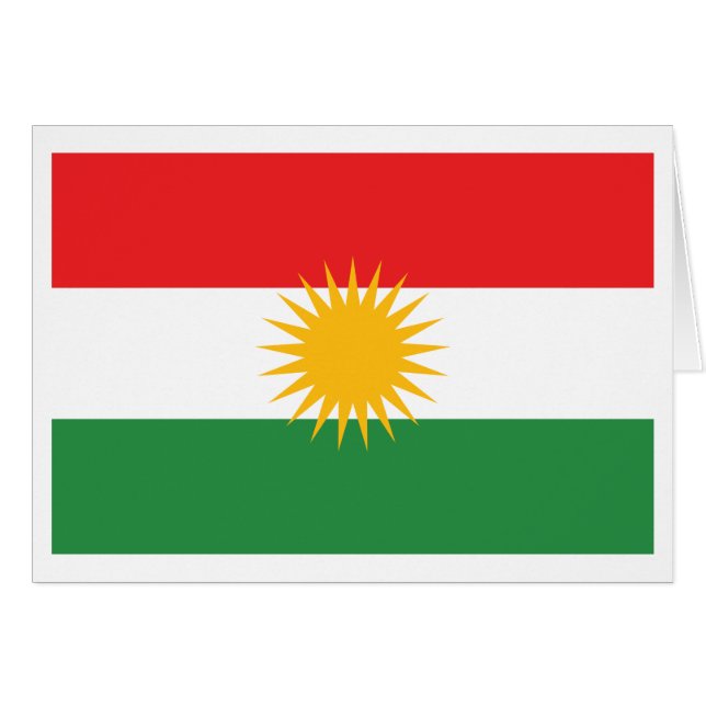 Drapeau du Kurdistan (Devant Horizontal)