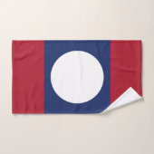 Drapeau du Laos (Serviette à main)