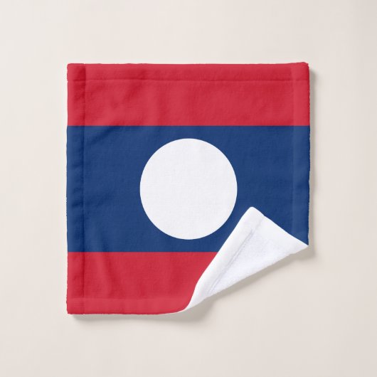 Drapeau du Laos (Gant de toilette)