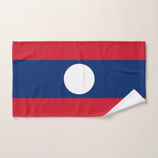 Drapeau du Laos (Serviette à main)