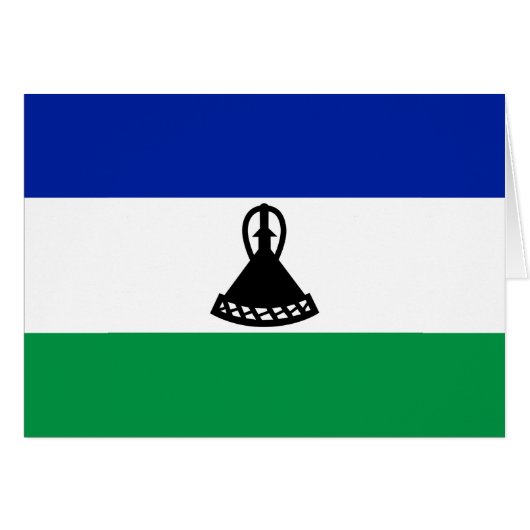 Drapeau du Lesotho (Devant horizontal)