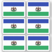 Drapeau du Lesotho - une collection Sticker (Devant)
