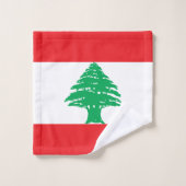 Drapeau du Liban (Gant de toilette)