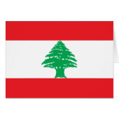 Drapeau du Liban (Devant horizontal)