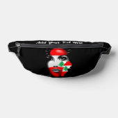 Drapeau du Liban et carte sur le visage d'une fill (Poser)
