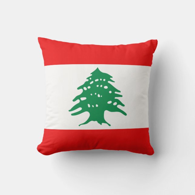 Drapeau du Liban x Coussin du drapeau (Recto)