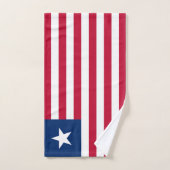 Drapeau du Liberia (Serviette à main)