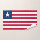 Drapeau du Liberia (Serviette à main)