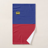 Drapeau du Liechtenstein (Serviette à main)