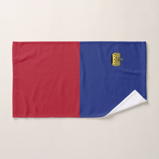 Drapeau du Liechtenstein (Serviette à main)
