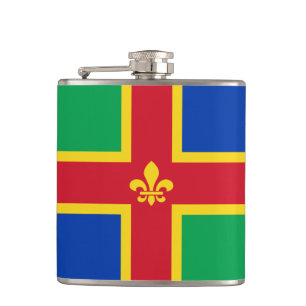 Drapeau du Lincolnshire Flacon de hanche