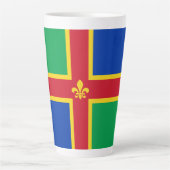 Drapeau du Lincolnshire Latte Mug (Devant)