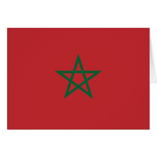 Drapeau du Maroc (Devant horizontal)