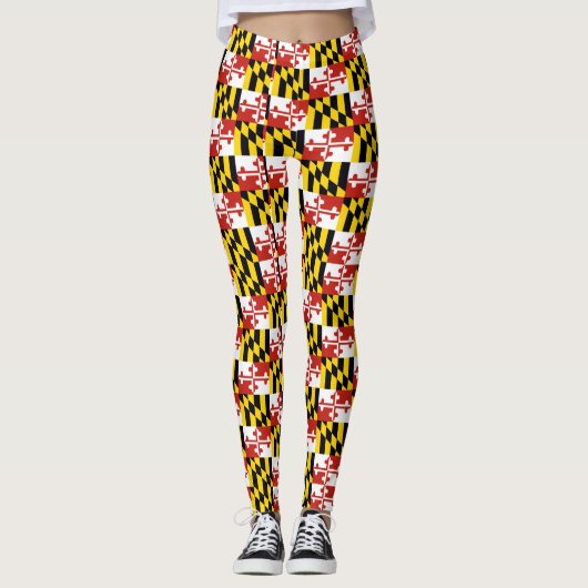 Drapeau du Maryland leggings motifs (Devant)