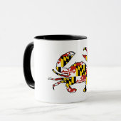 Drapeau du Maryland tasse de café de crabe tasse (Devant gauche)