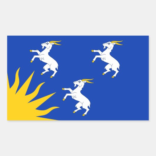 Drapeau du Merionethshire Sticker rectangulaire (Devant)